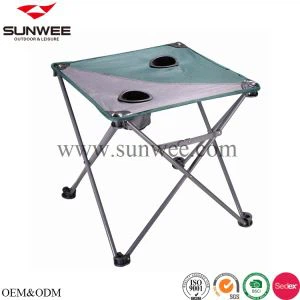 Kanpin mahai tolesgarria edalontziekin