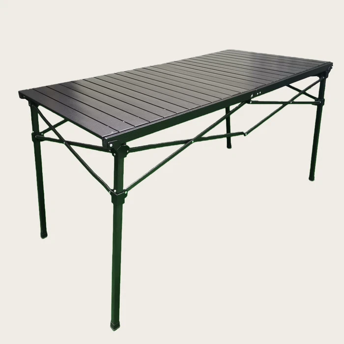 Aluminiozko kanpin-mahaia tolesgarria goiko xafladunarekin